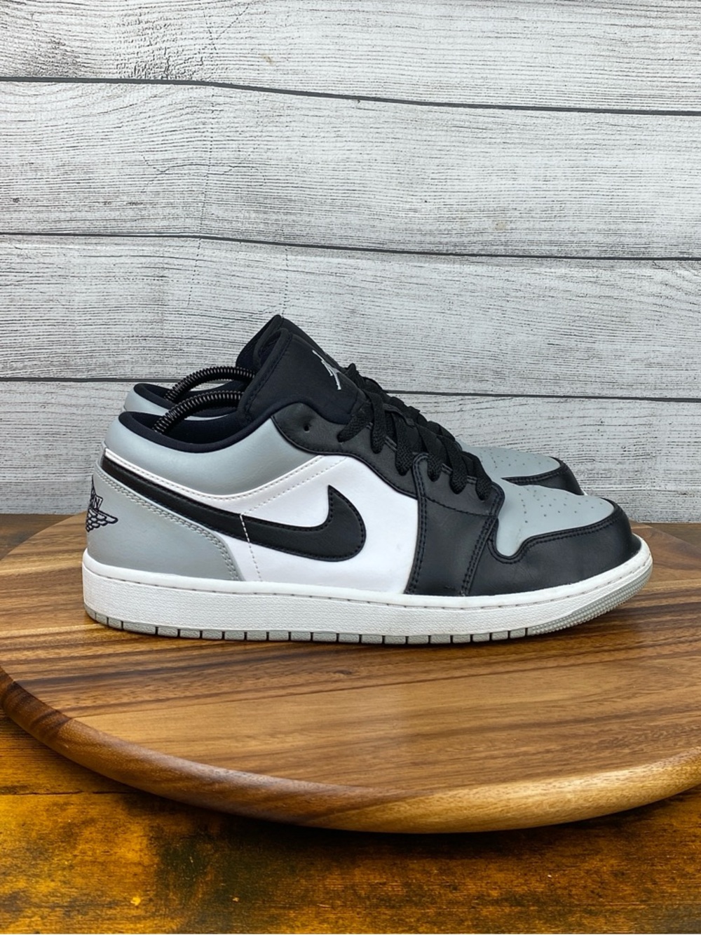 Nike Air Jordan 1 Low Shadow Toe Black Grey Shoes 553558-052 Men’s Size 11.5 - Picture 4 of 12